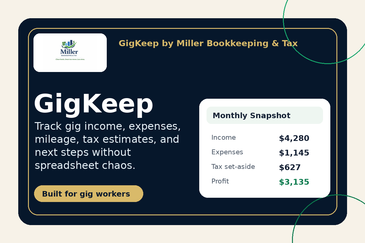 GigKeep product preview graphic