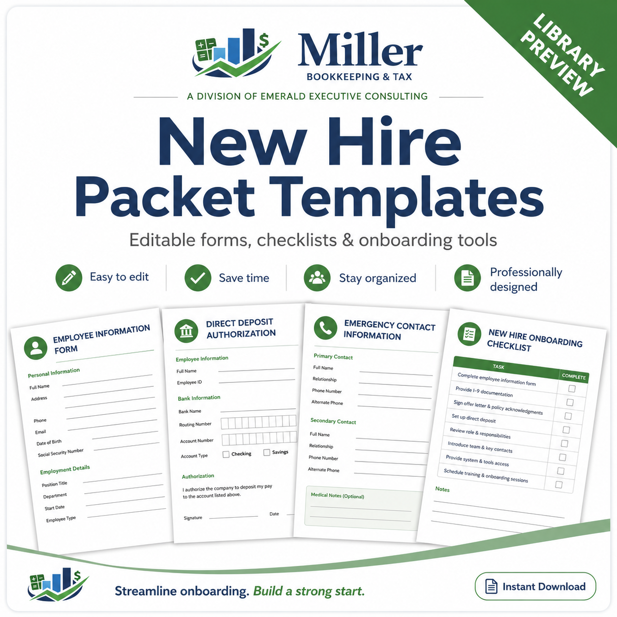 New Hire Packet Templates preview